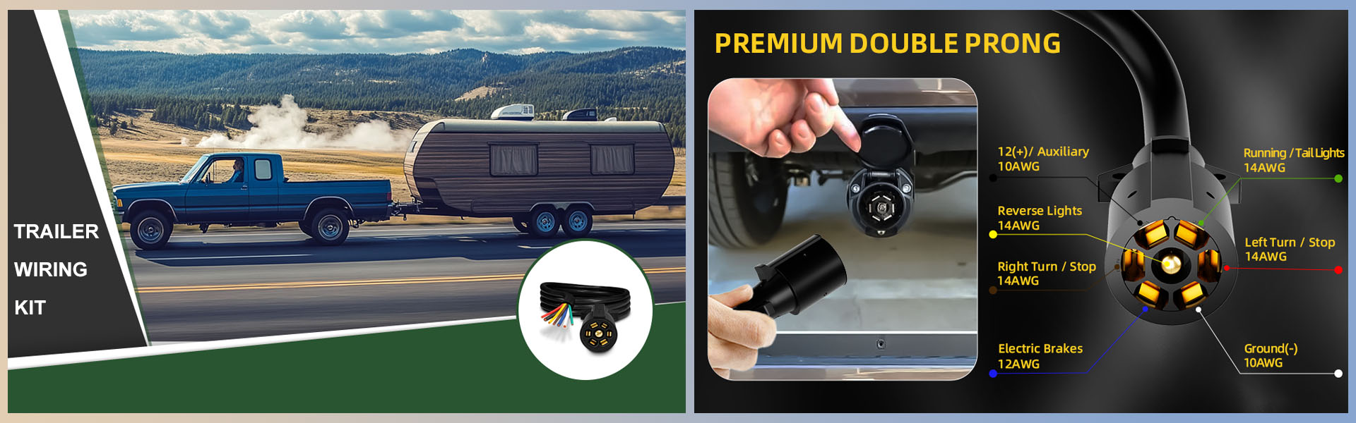 Auxinda Trailer Wiring Harness | ATV UTV Wiring Kits